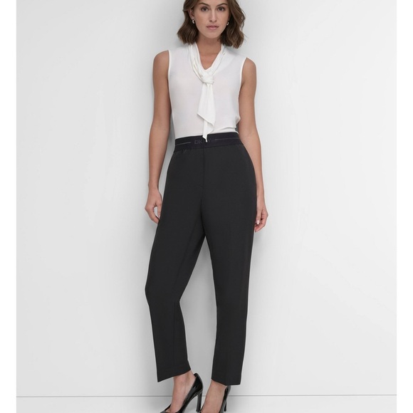DKNY Women's Pull-On black Trousers/size L - Picture 5 of 6